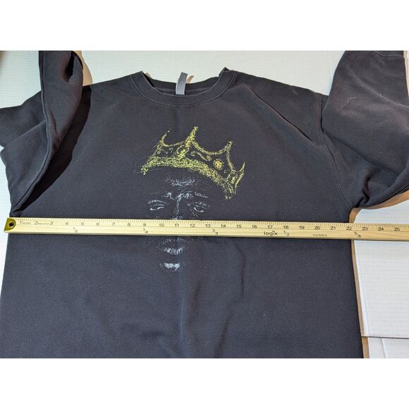 Notorious B.I.G. Biggie Smalls Crewneck Sweatshirt black Size Large - Picture 3 of 7